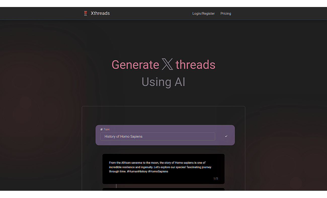 Xthreads screenshot