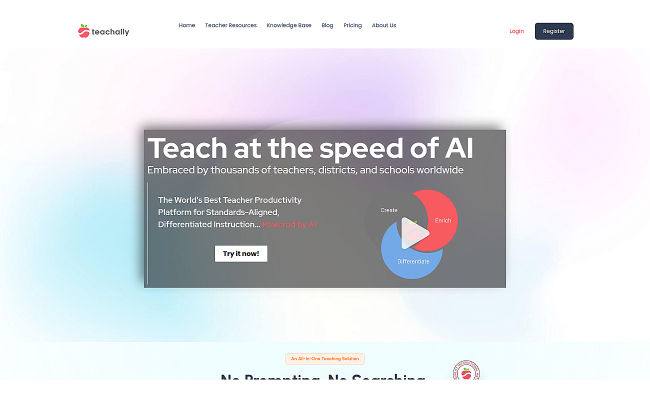 Teachally screenshot