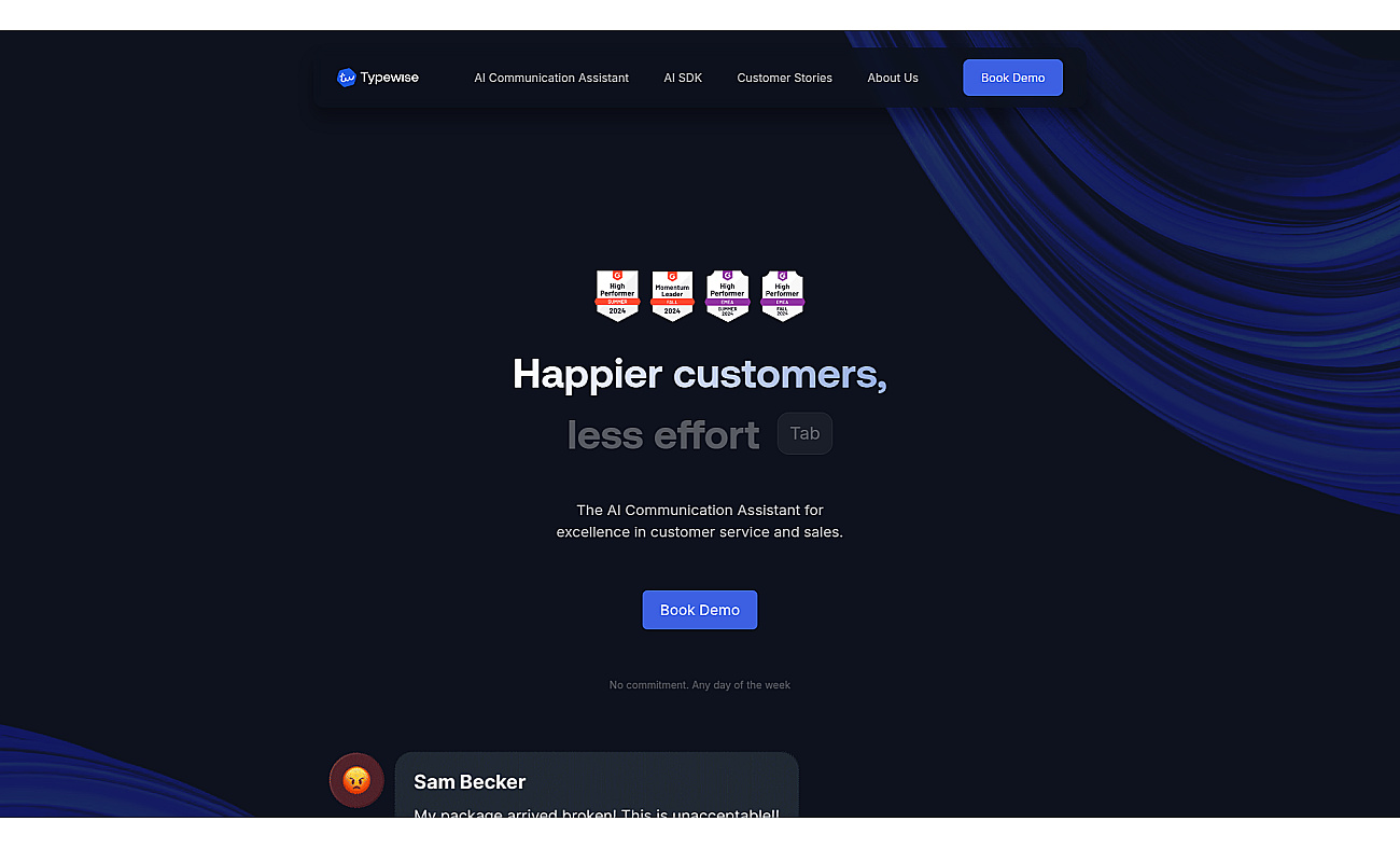 Typewise screenshot