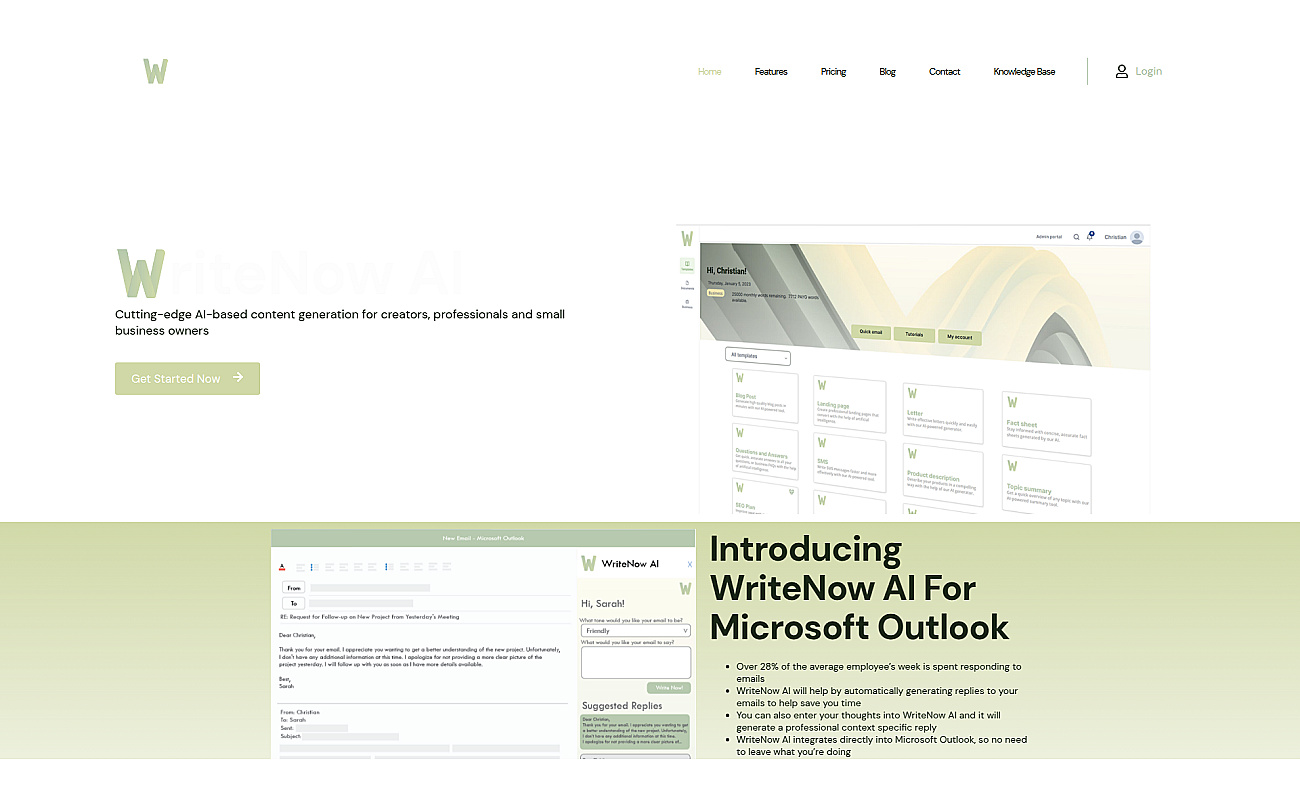 WriteNow AI screenshot