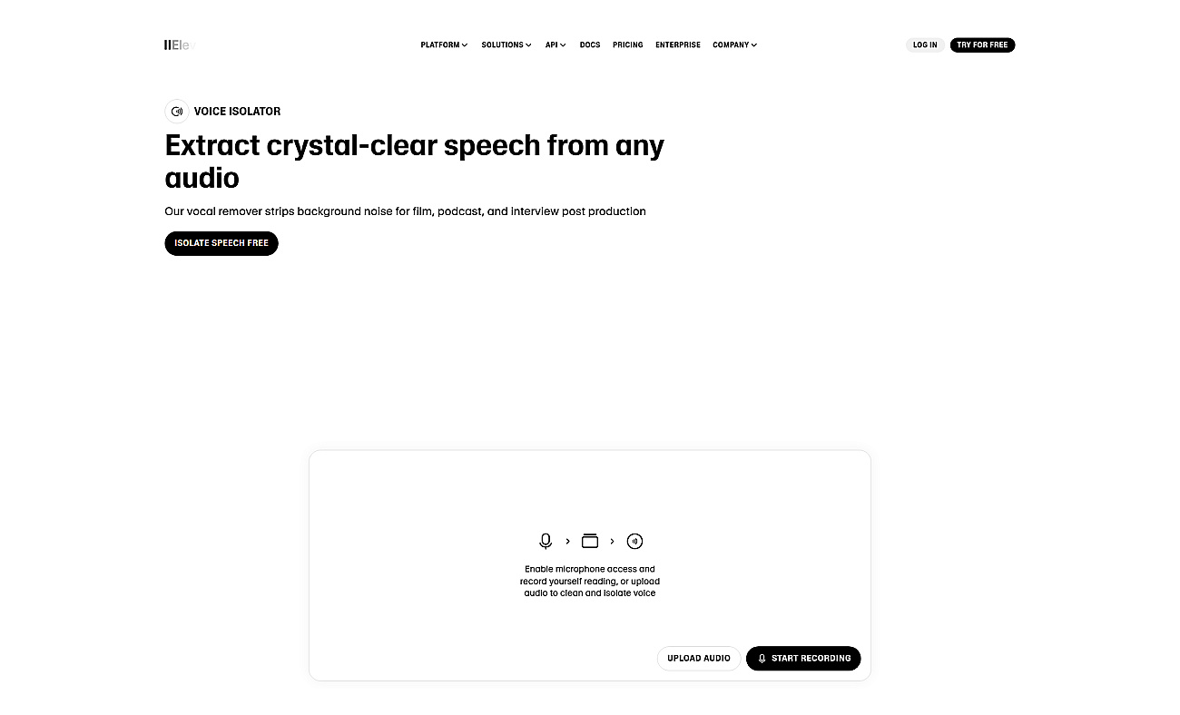 Voice Isolator screenshot