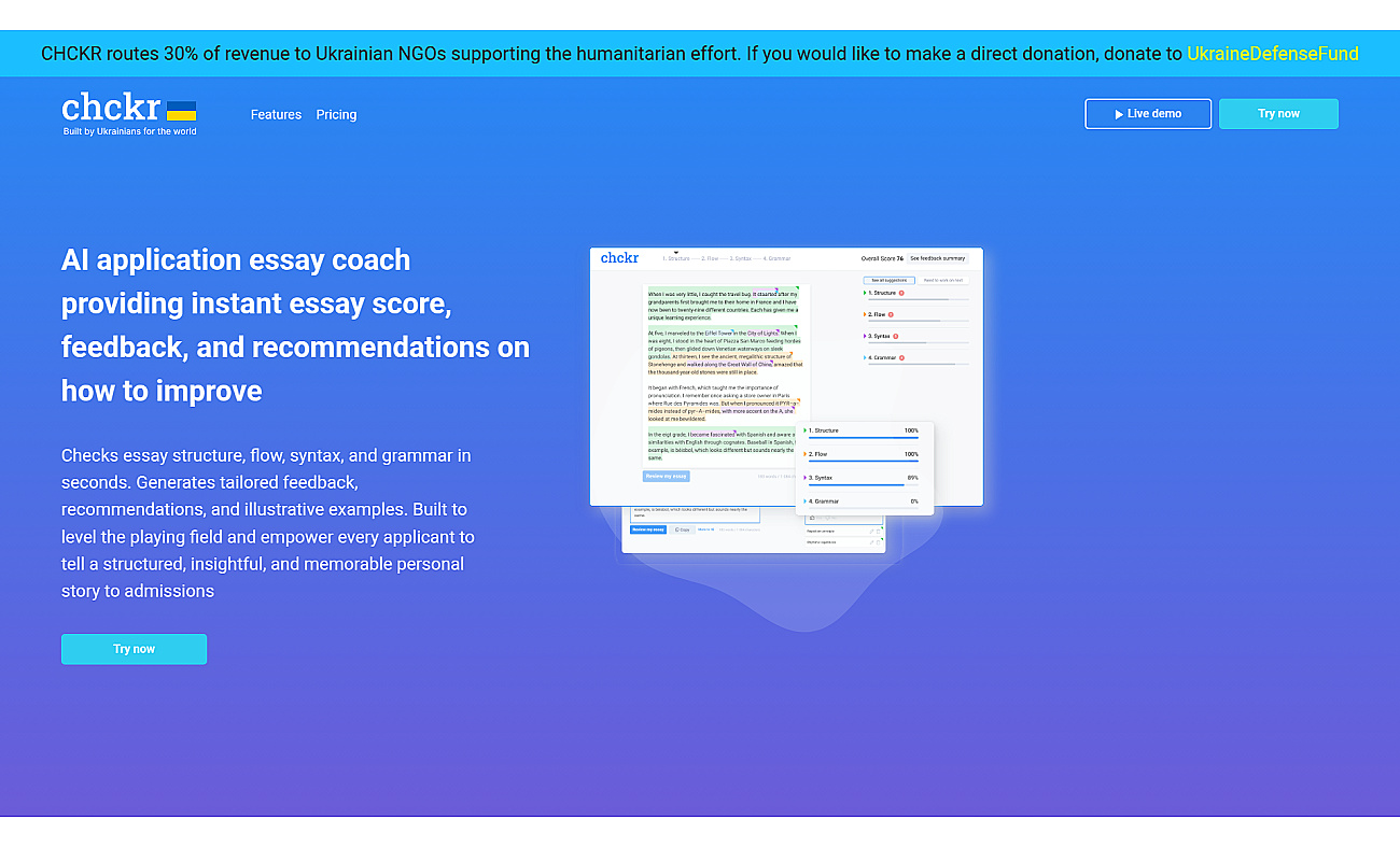 Chckr screenshot