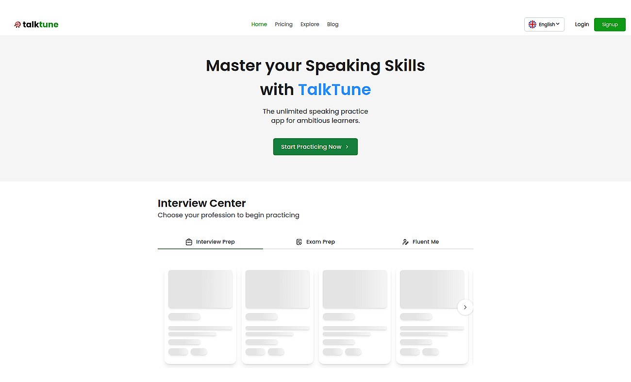 TalkTune screenshot