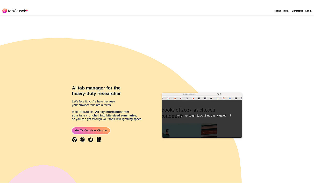TabCrunch screenshot