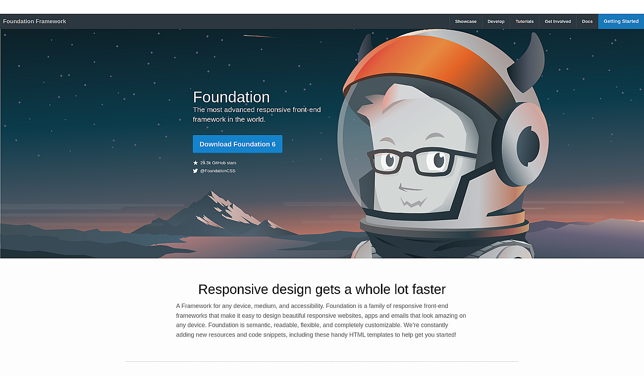 Foundation CSS screenshot