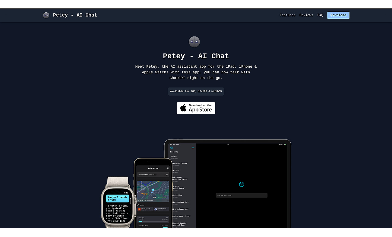 Petey AI Assistant screenshot