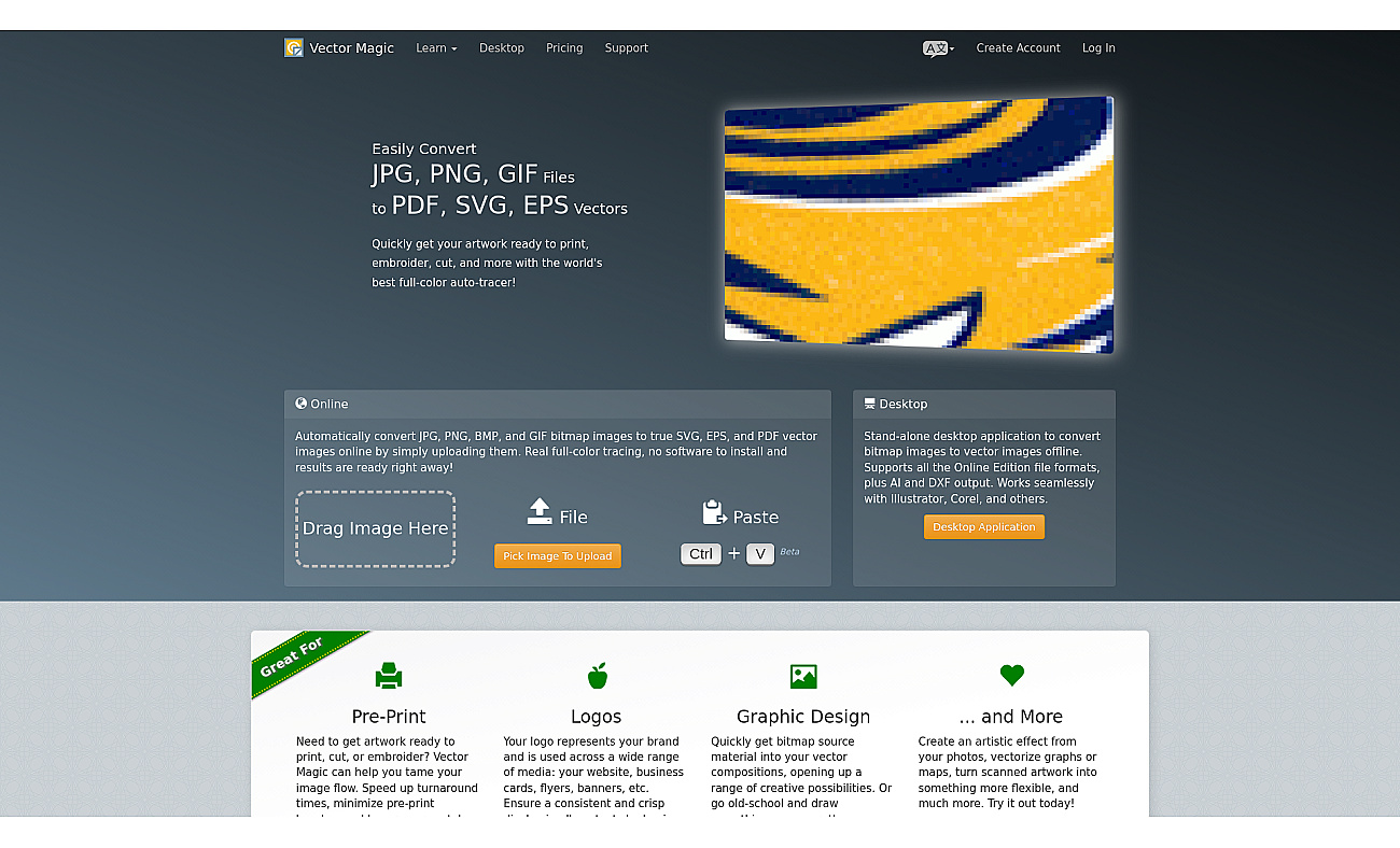 Vectormagic screenshot