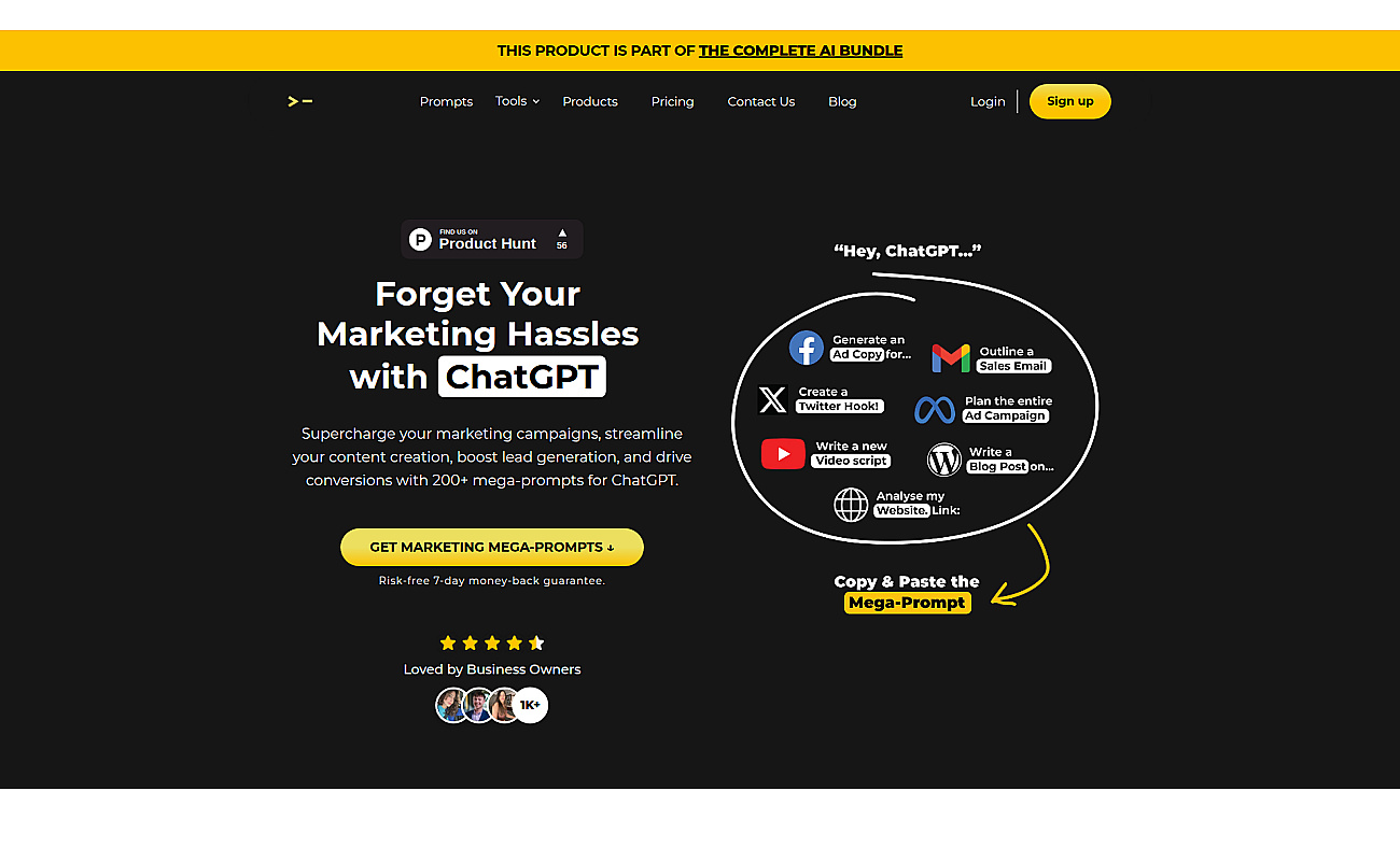 Mega Prompts for Marketing screenshot