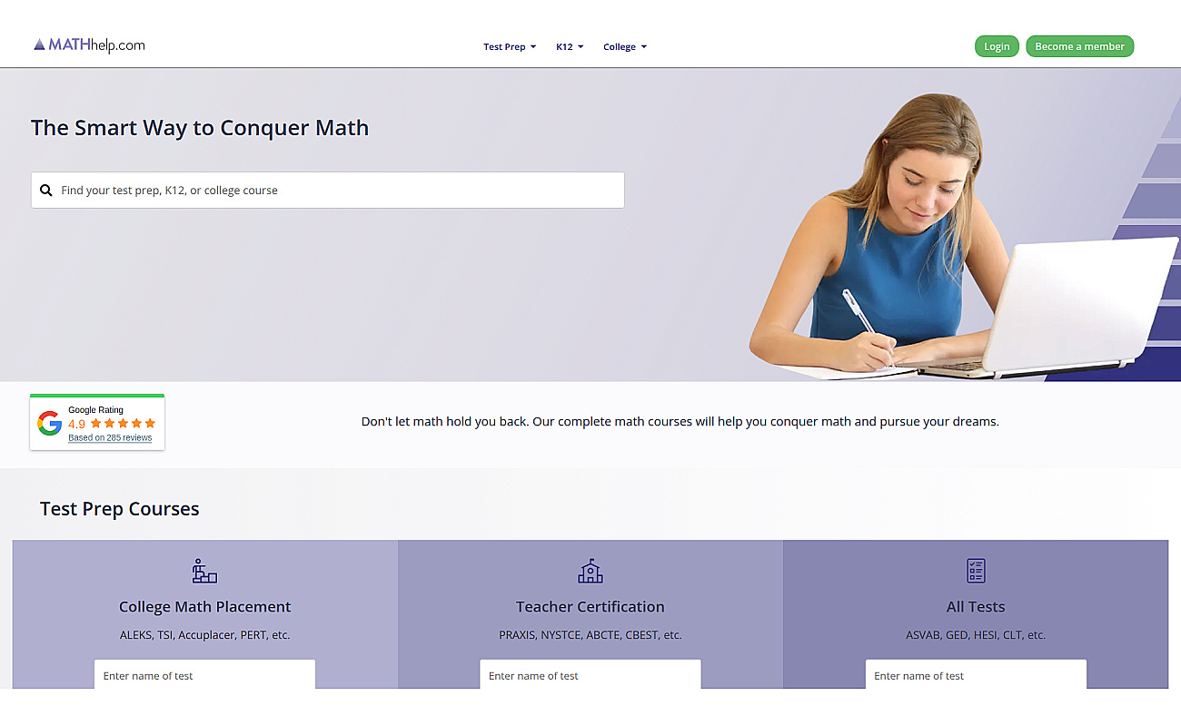 MathHelp screenshot