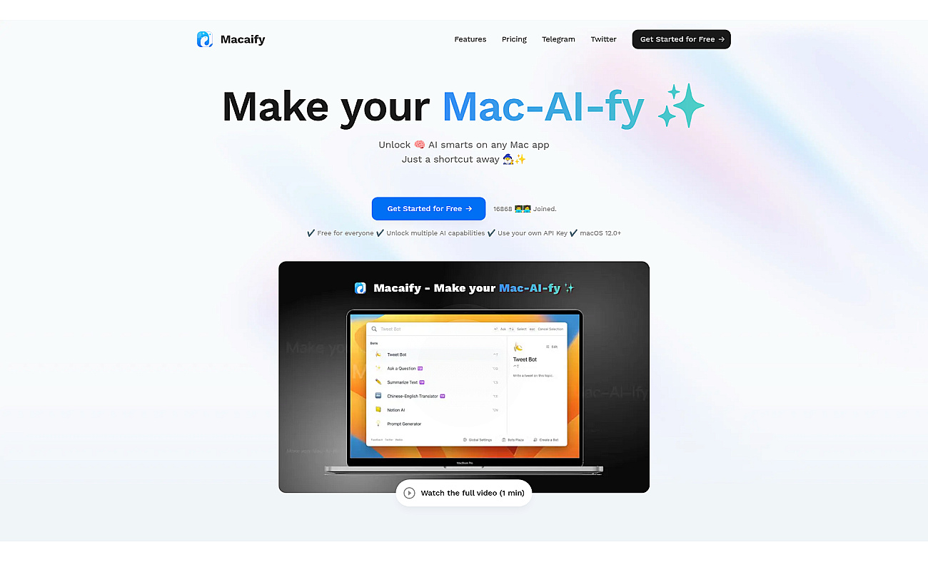 Macaify screenshot