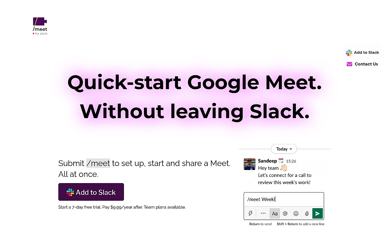 Meet AI for Slack screenshot