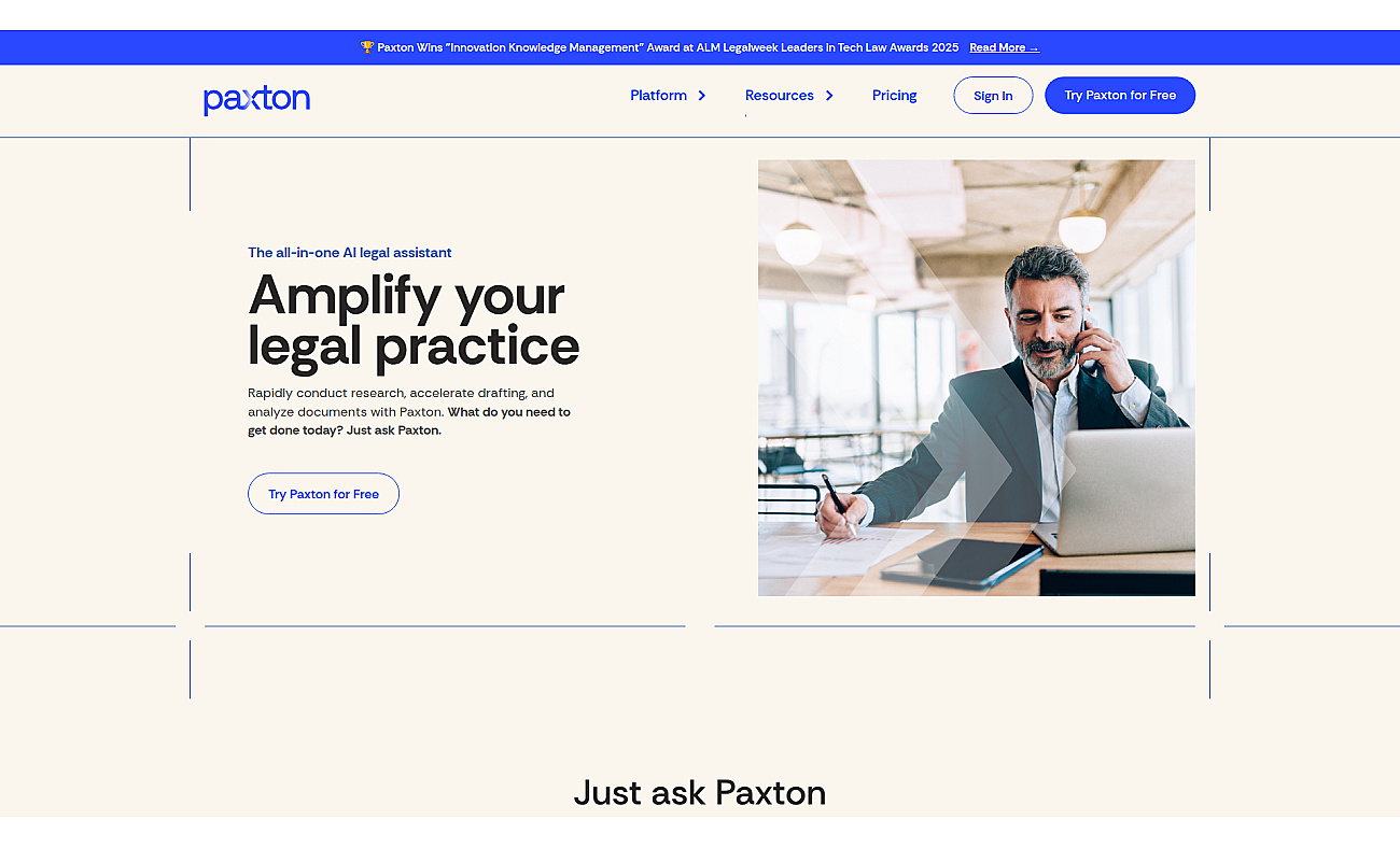 Paxton AI screenshot