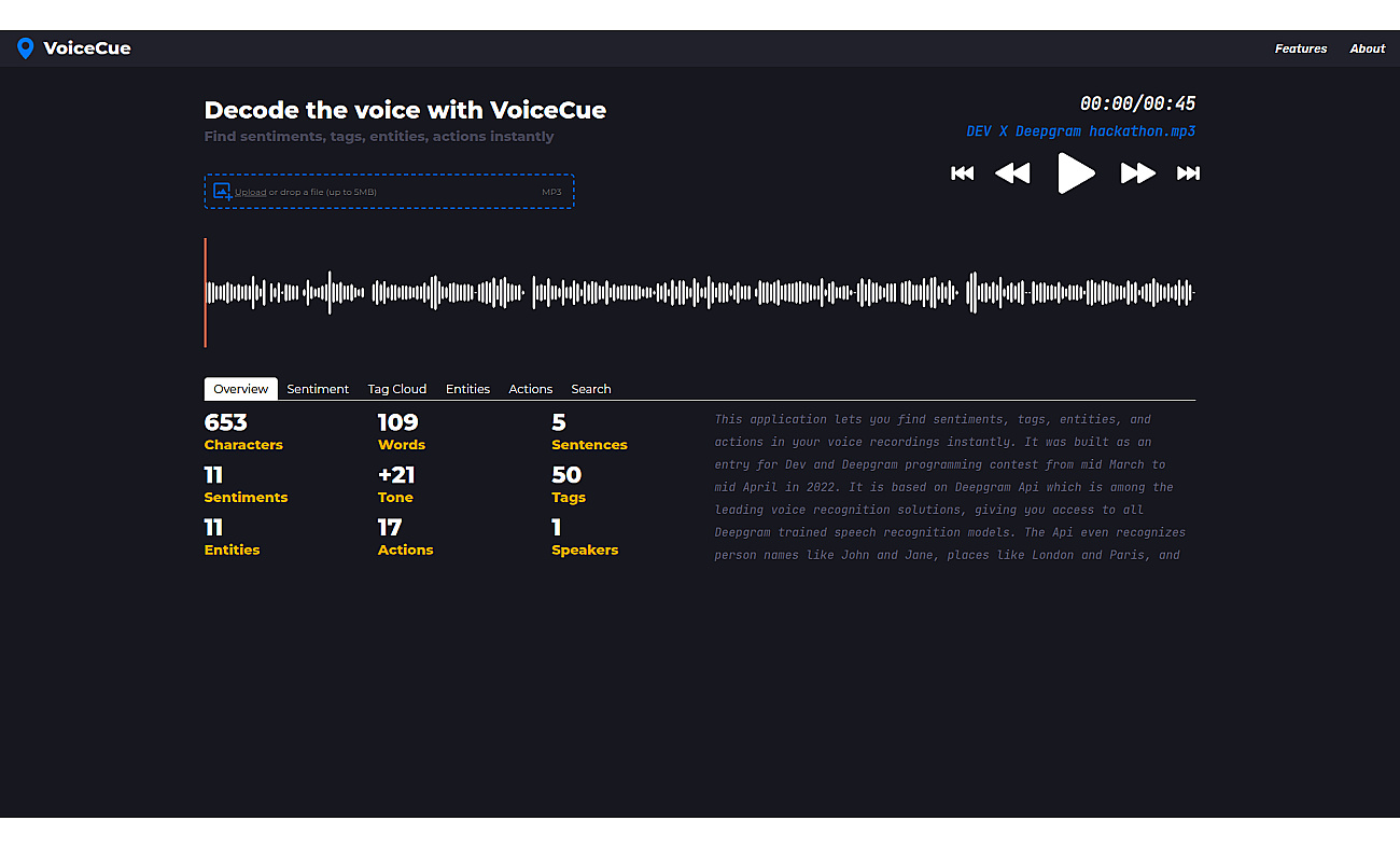 VoiceCue screenshot