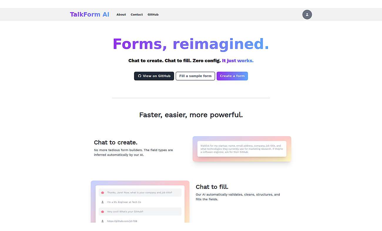 TalkForm.ai screenshot