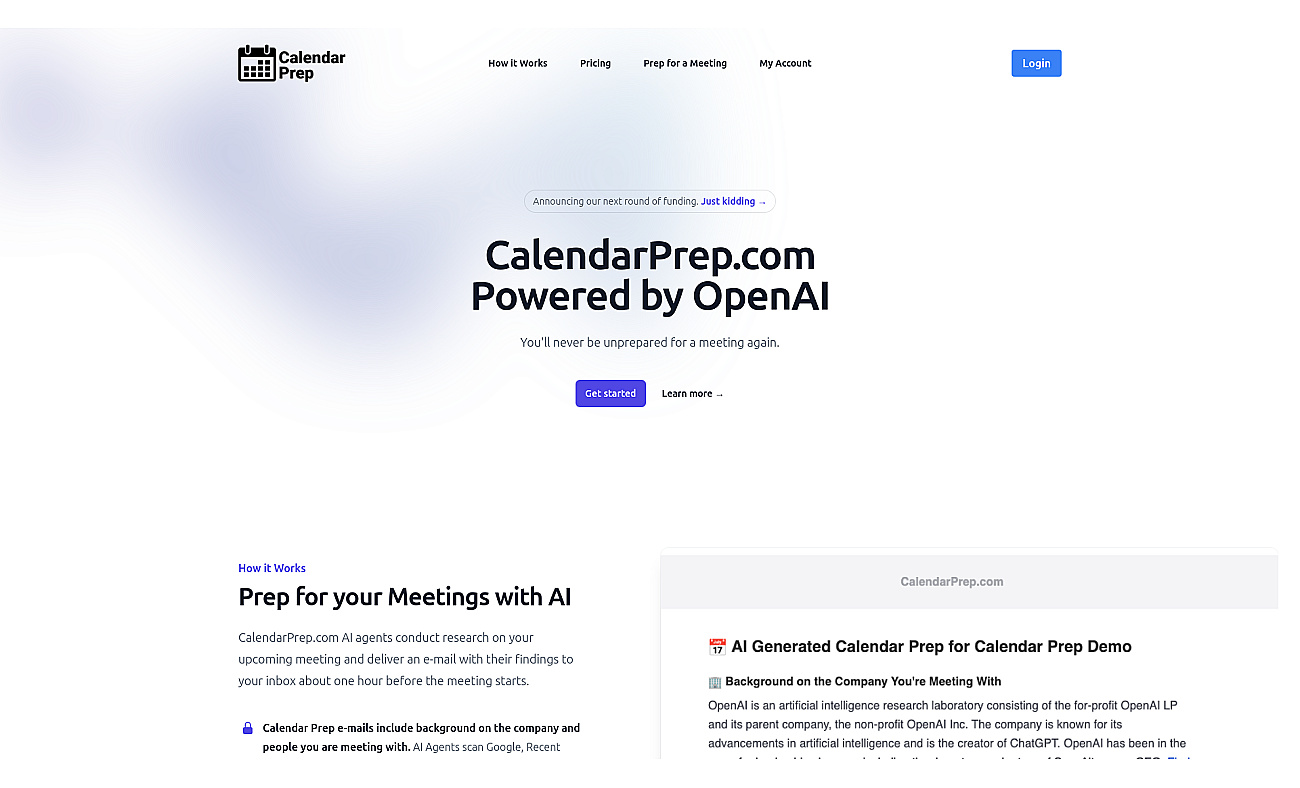 CalendarPrep screenshot