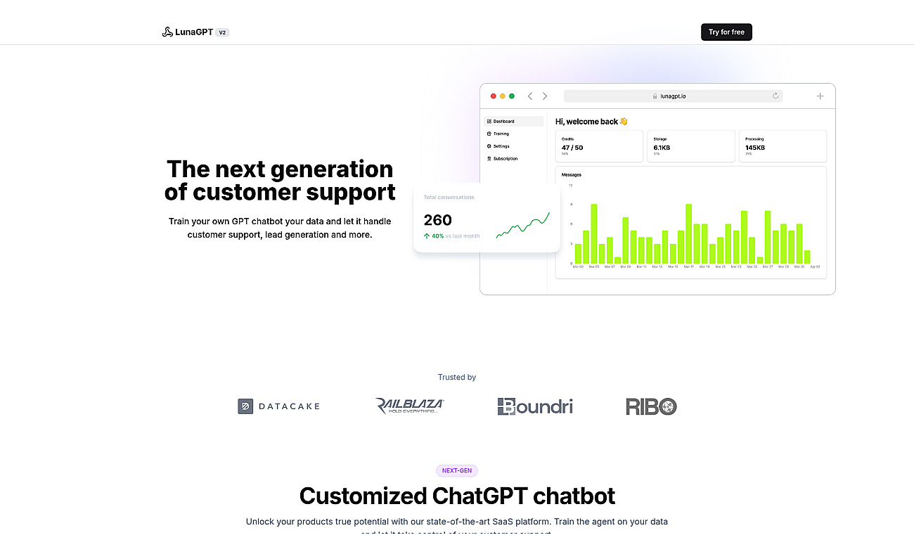 LunaGPT screenshot