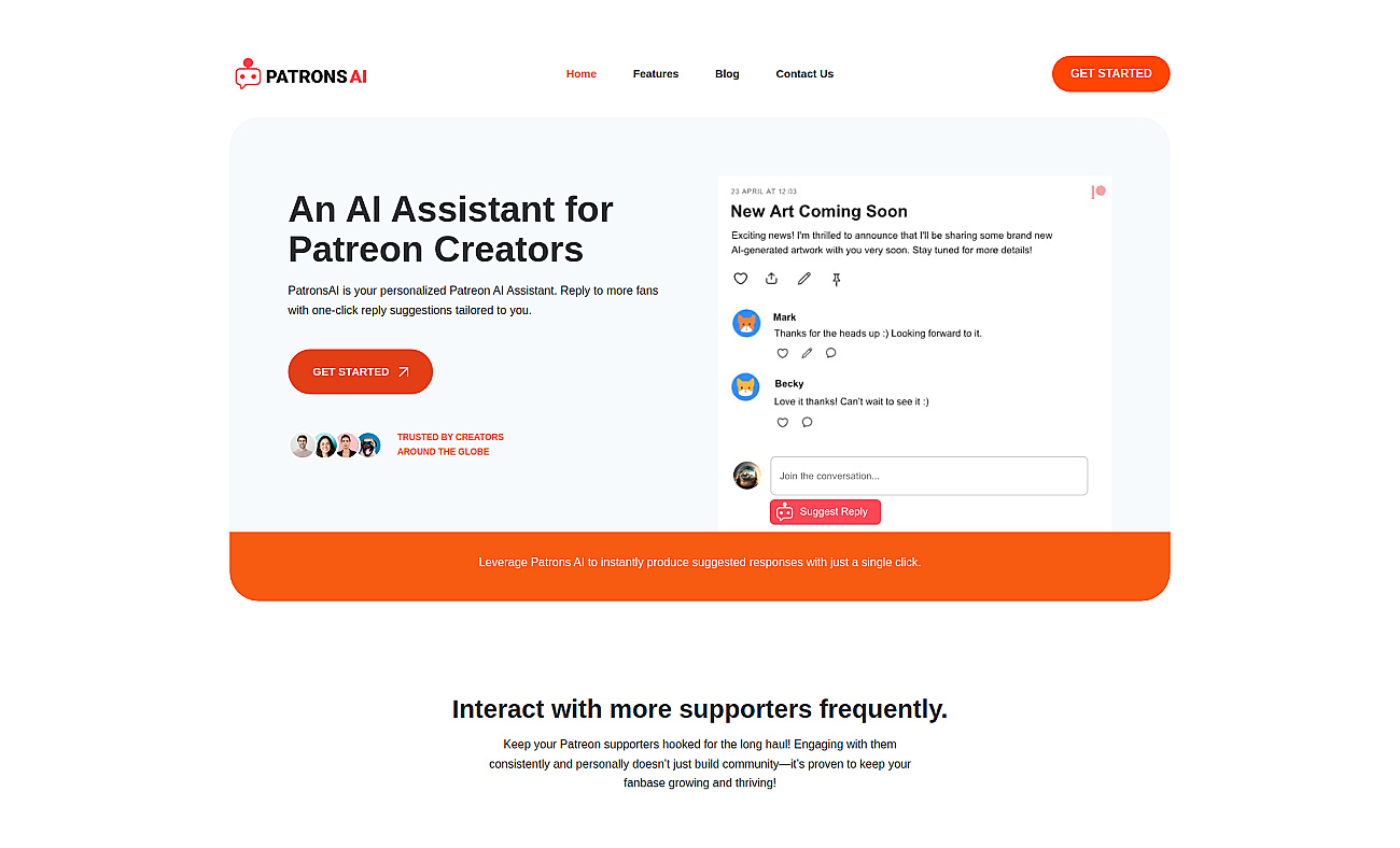 PatronsAI screenshot