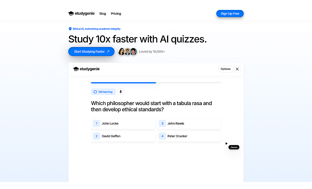 Studygenie screenshot