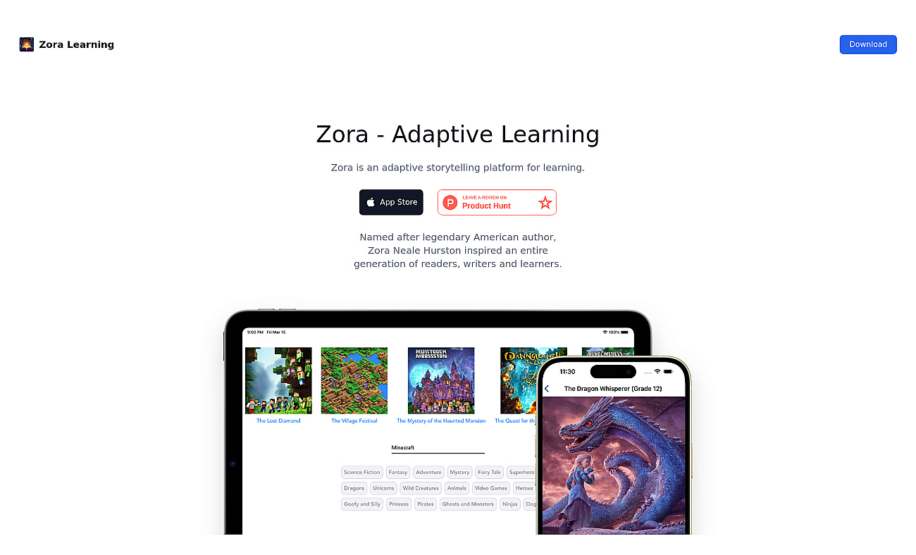 Zora Learning screenshot