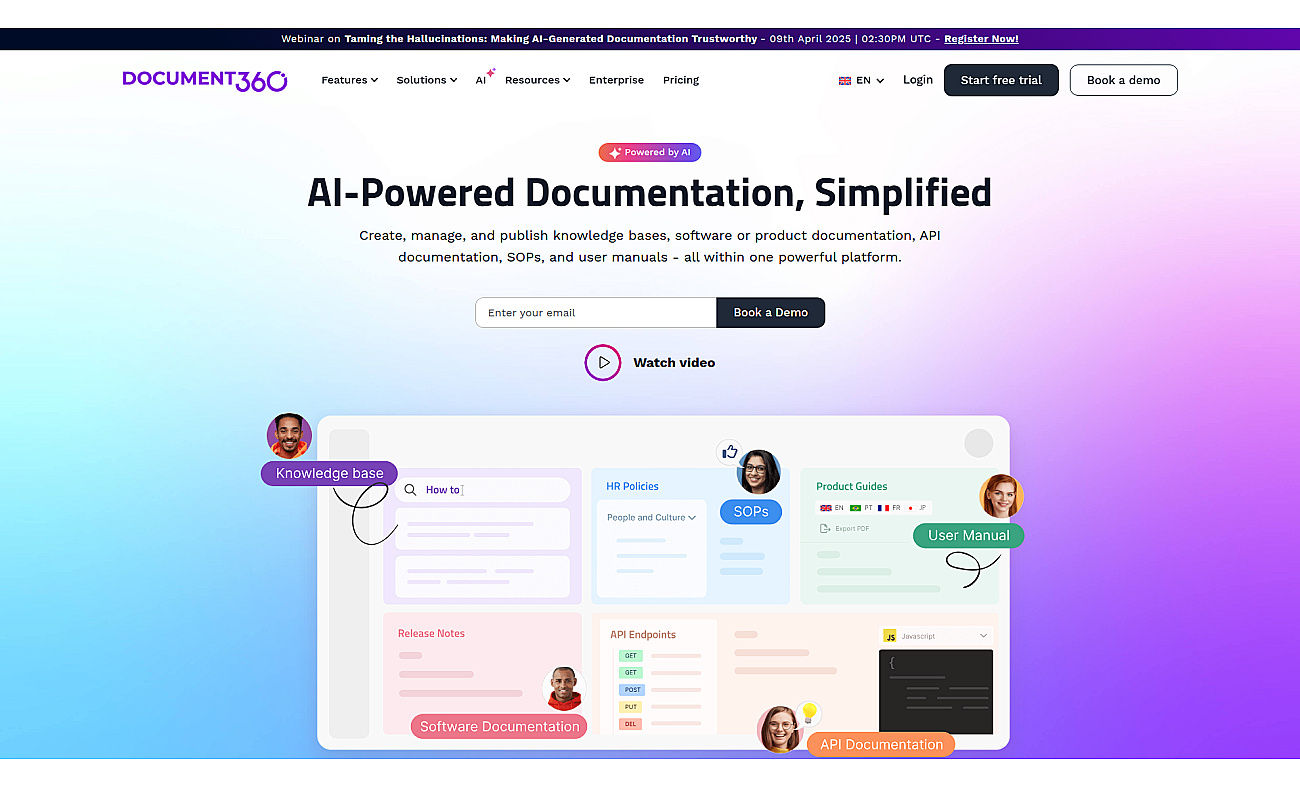 Document360 screenshot