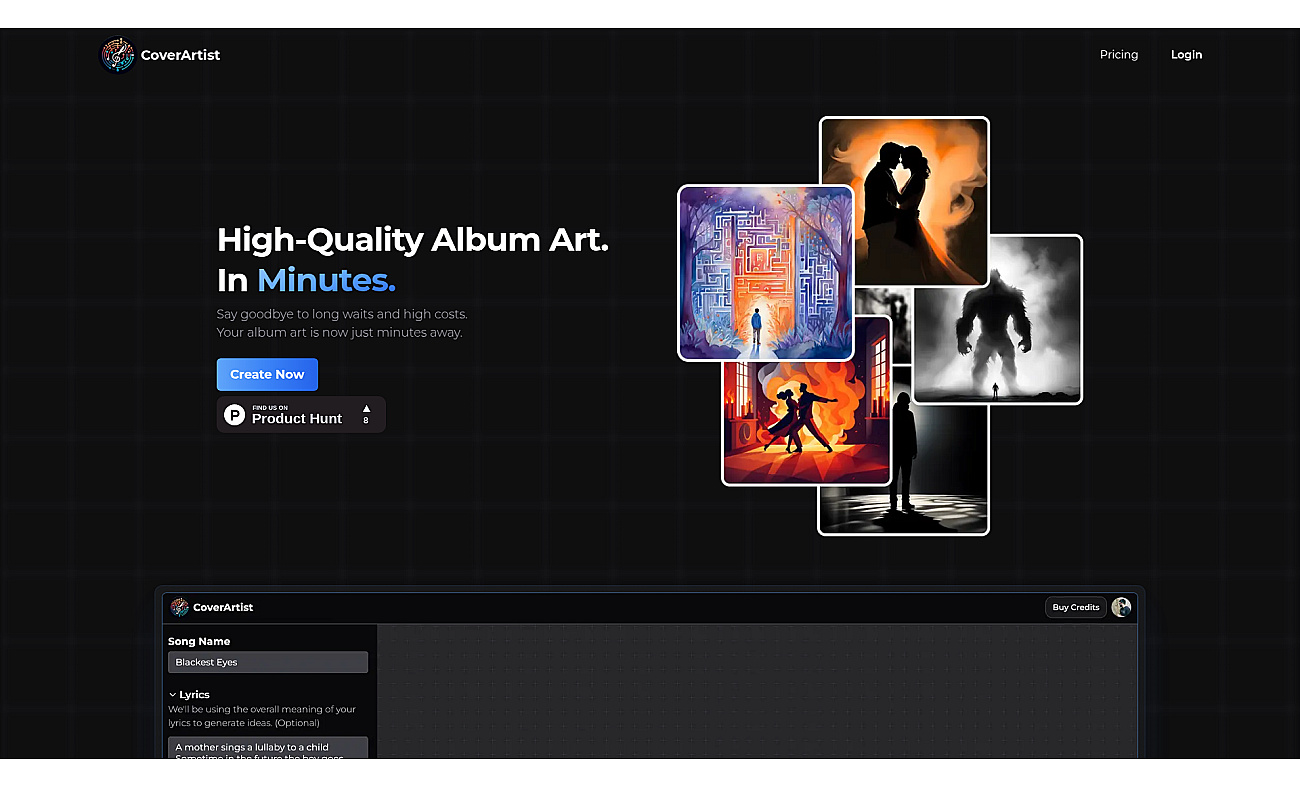 Coverartist screenshot