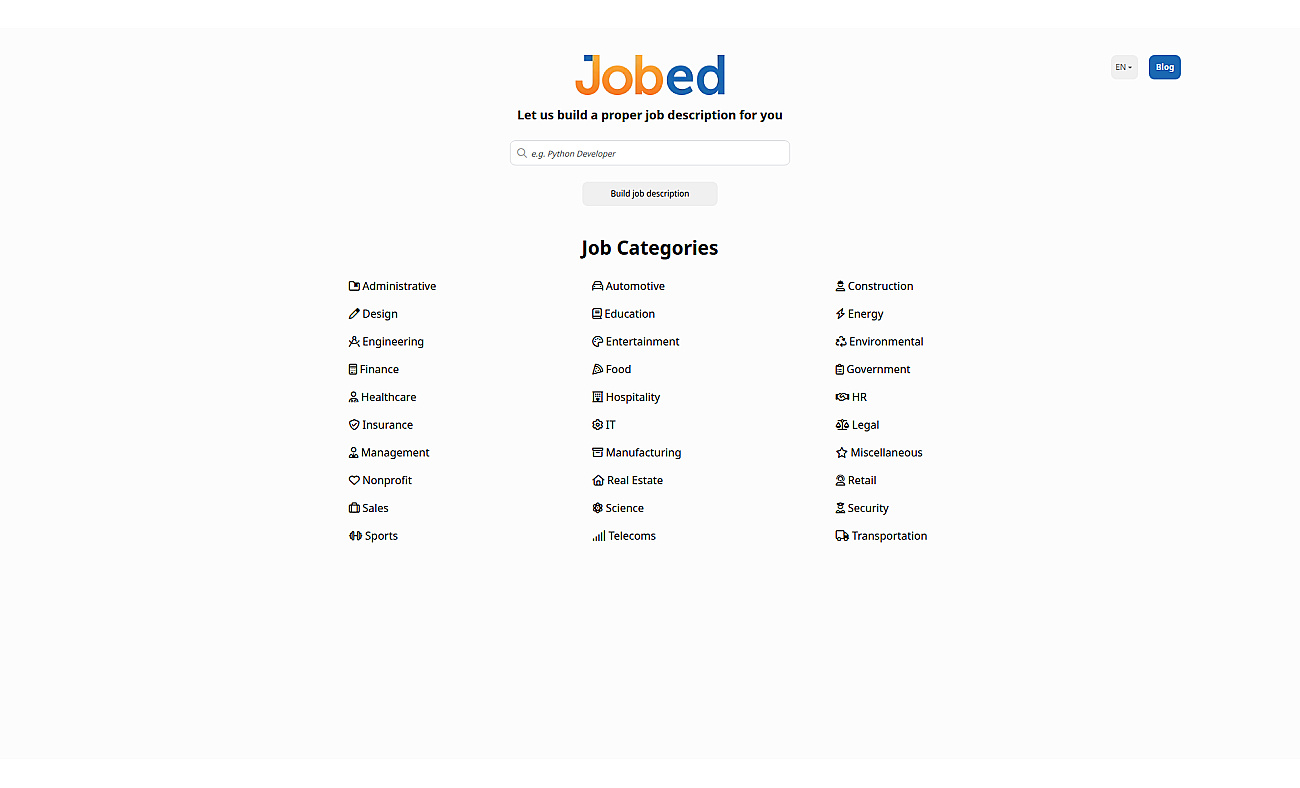 Jobed screenshot