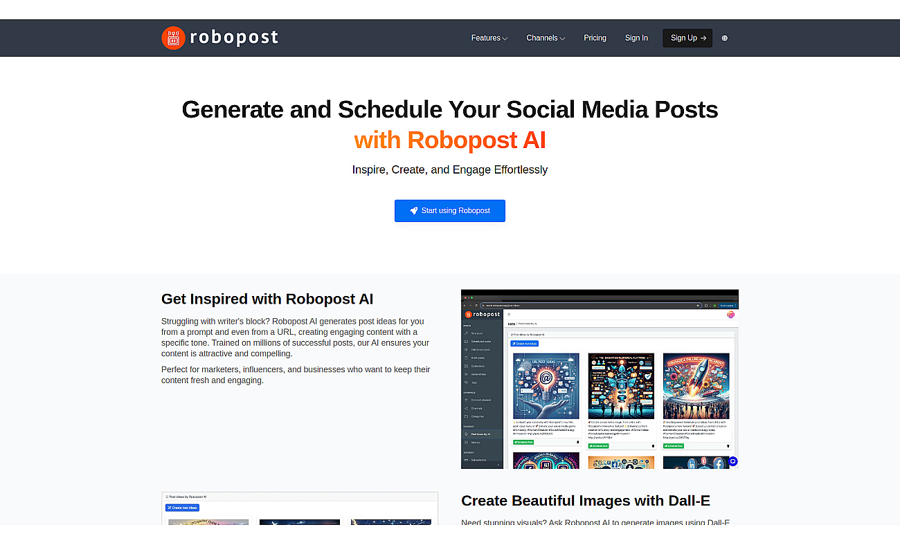 Robopost AI screenshot