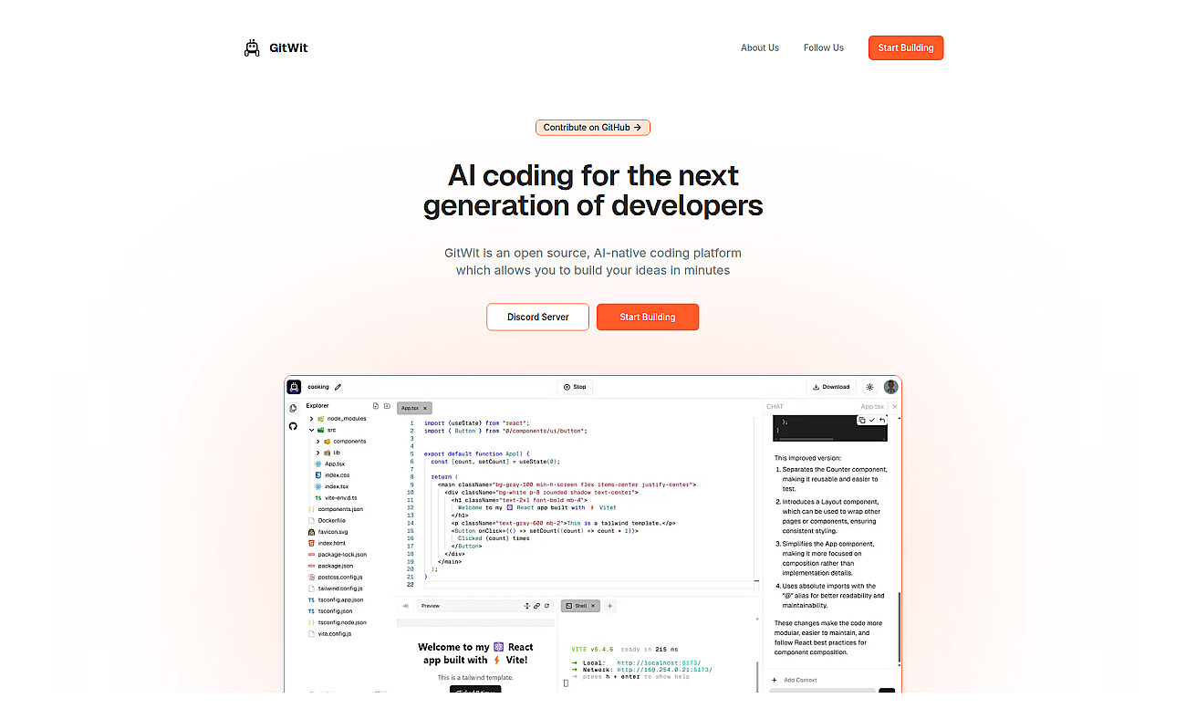 Gitwit screenshot