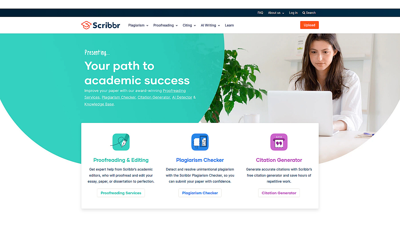 Scribbr.com screenshot