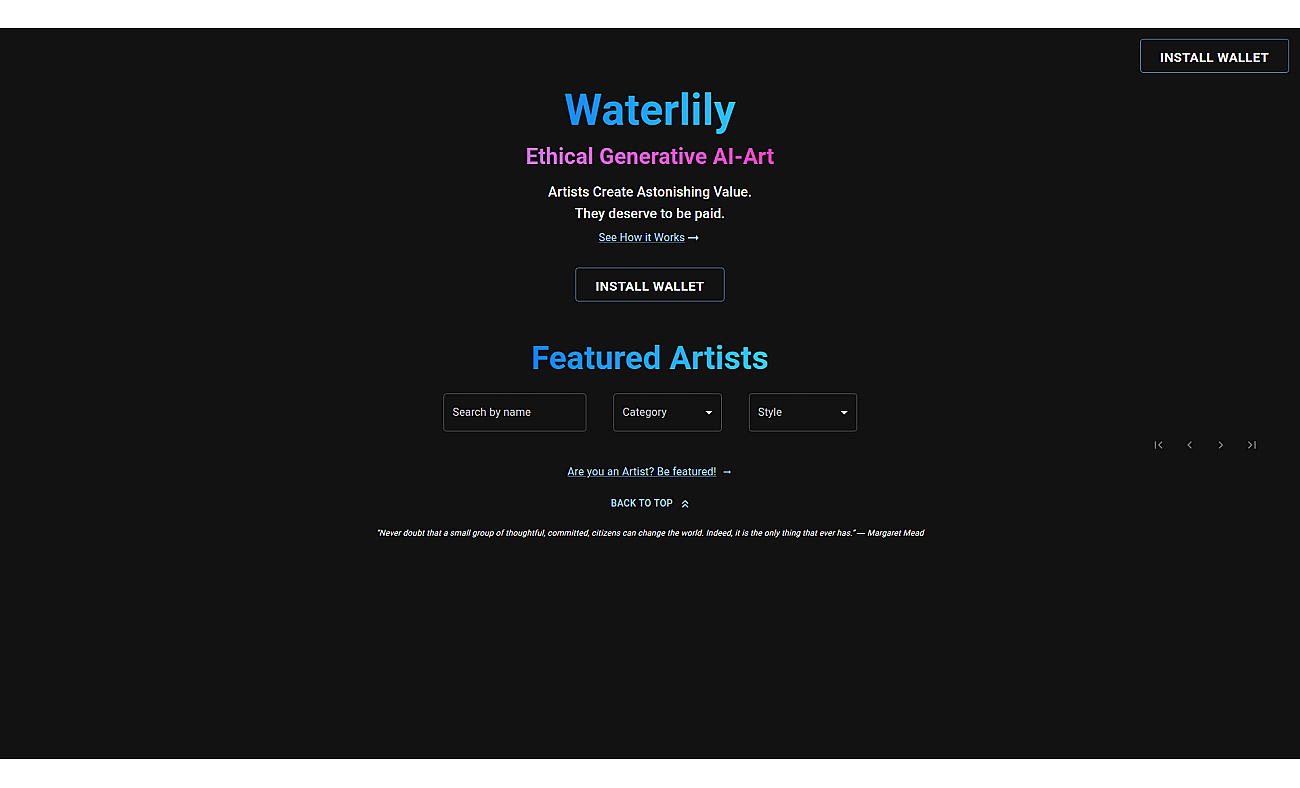 Waterlily.ai screenshot