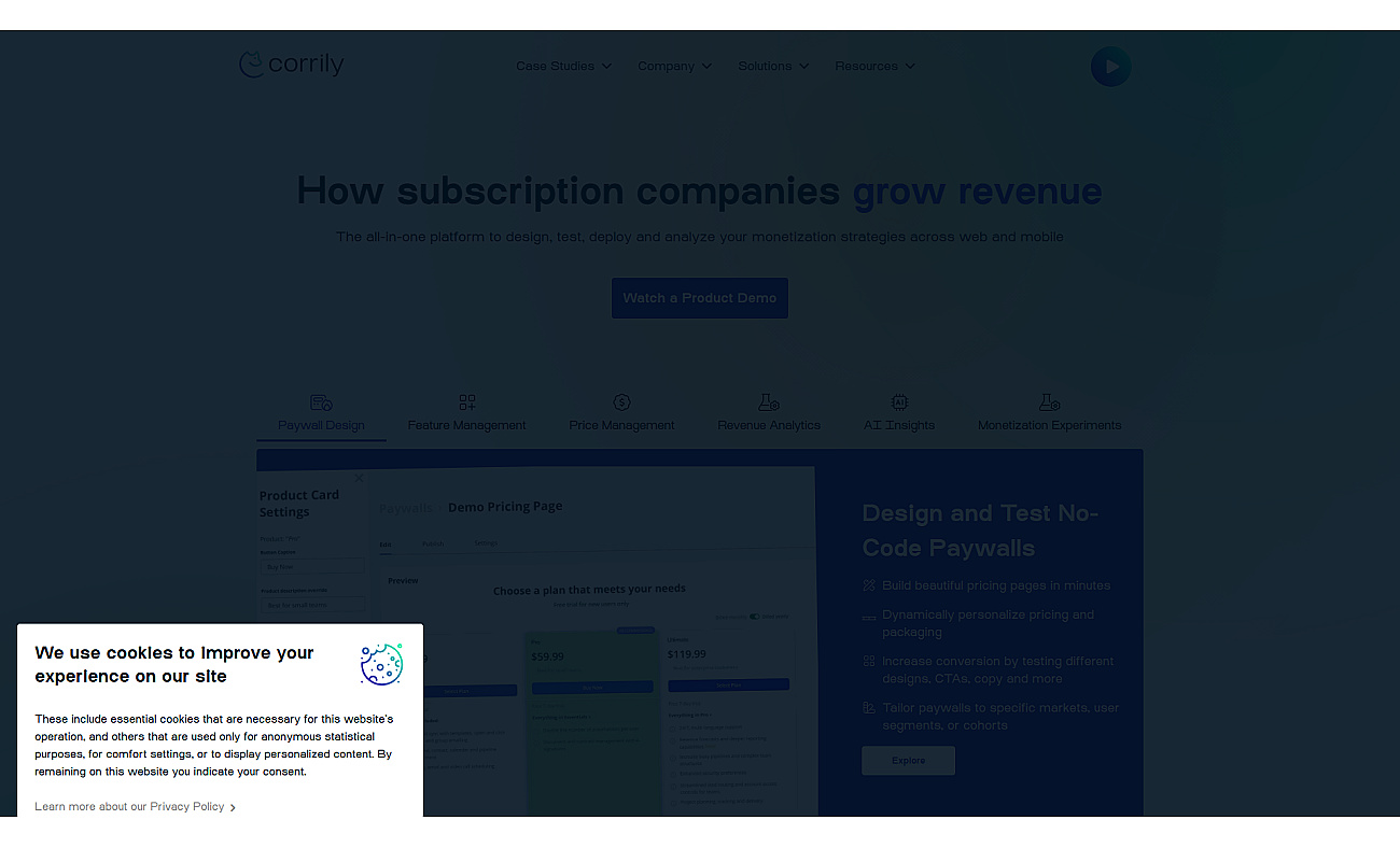Corrily Price API screenshot