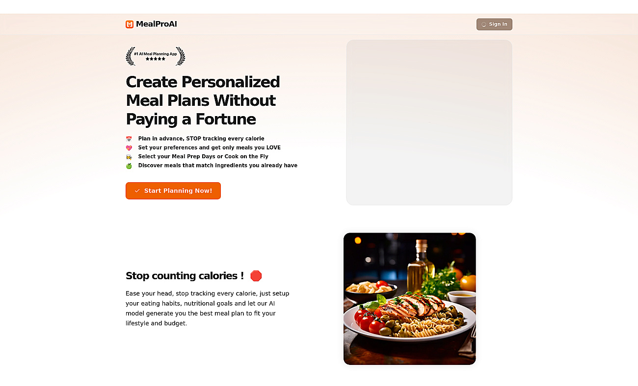 MealProAI screenshot