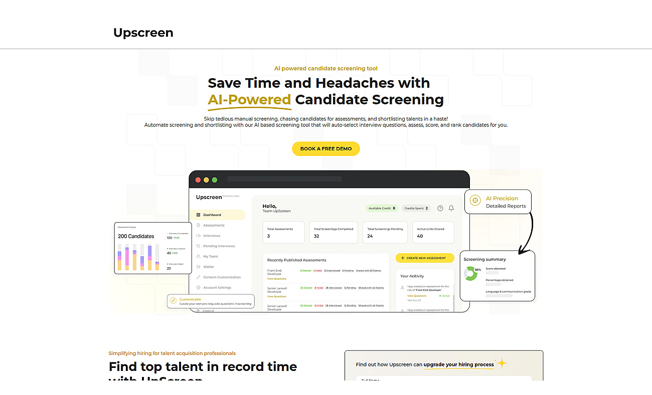 UpScreen screenshot