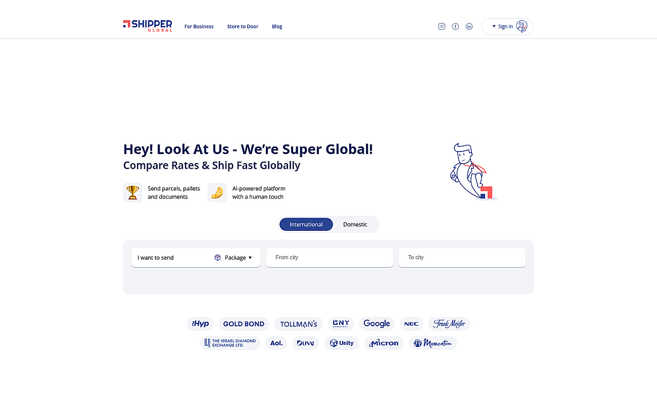Shipper Global screenshot