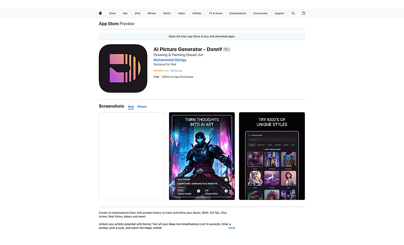 AI Picture Generator - DonnY screenshot