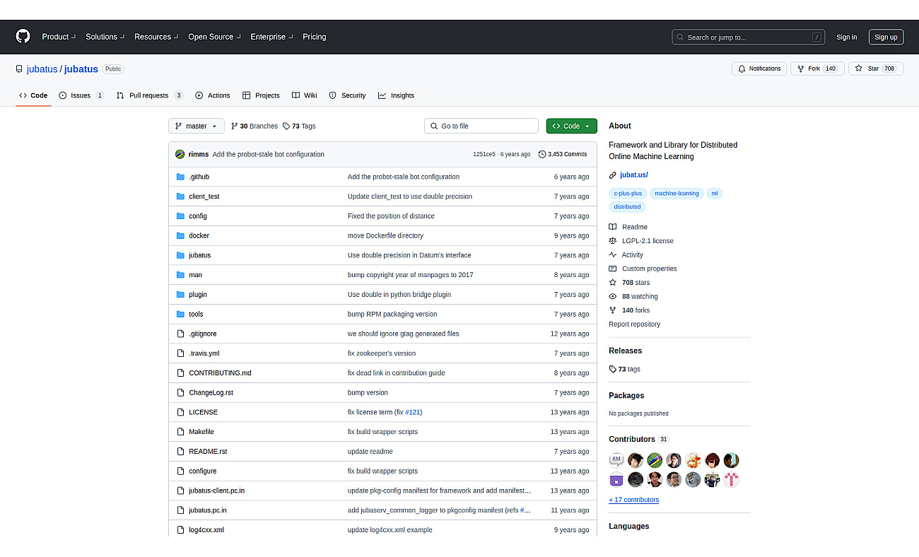 Jubatus screenshot