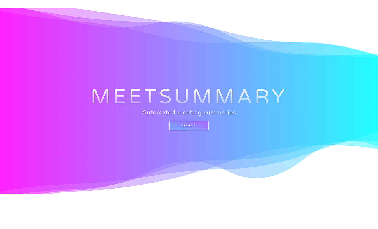 Meetsummary screenshot