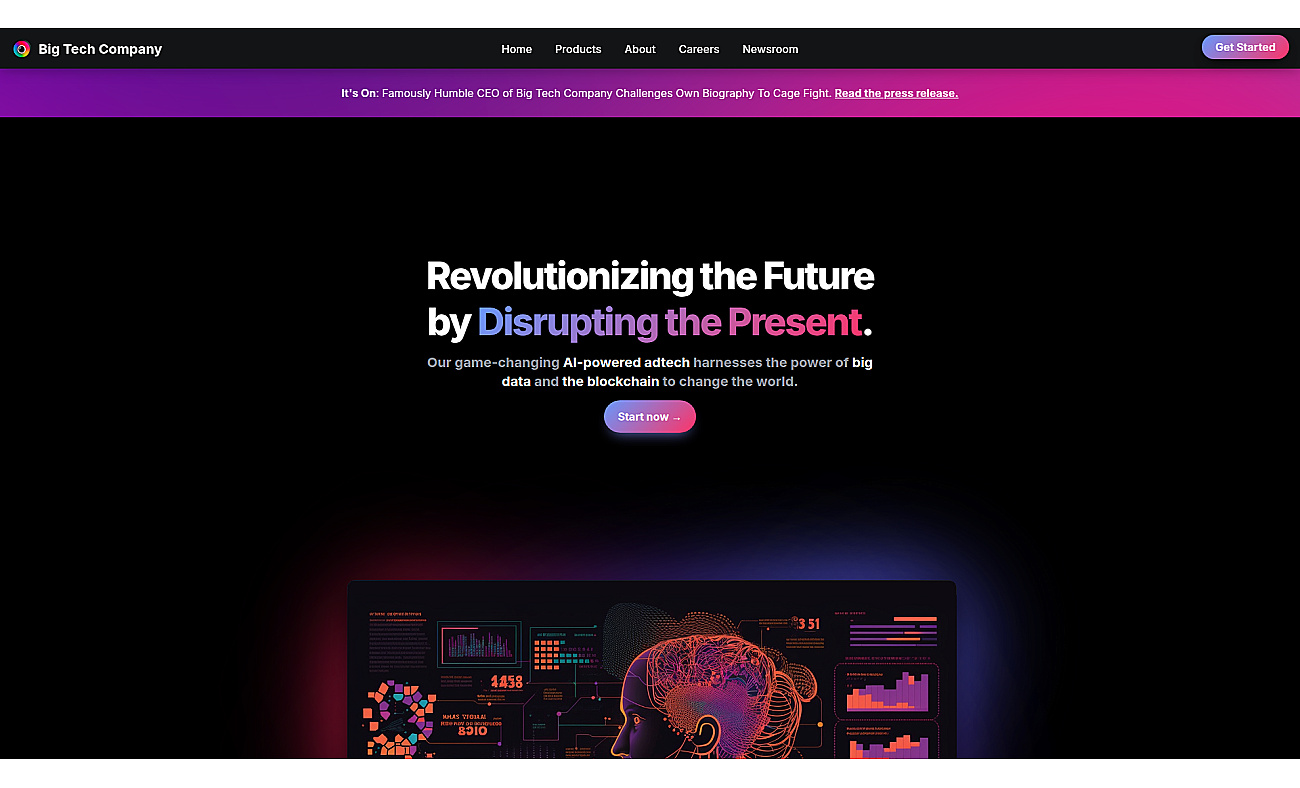 Big Tech Company screenshot