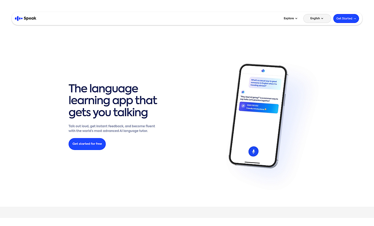 Speak screenshot