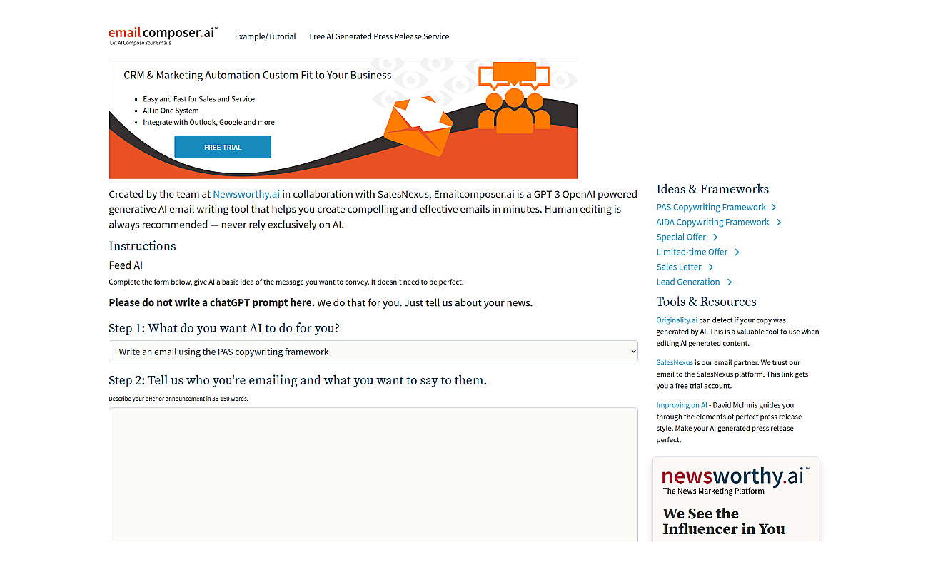 EmailComposer screenshot