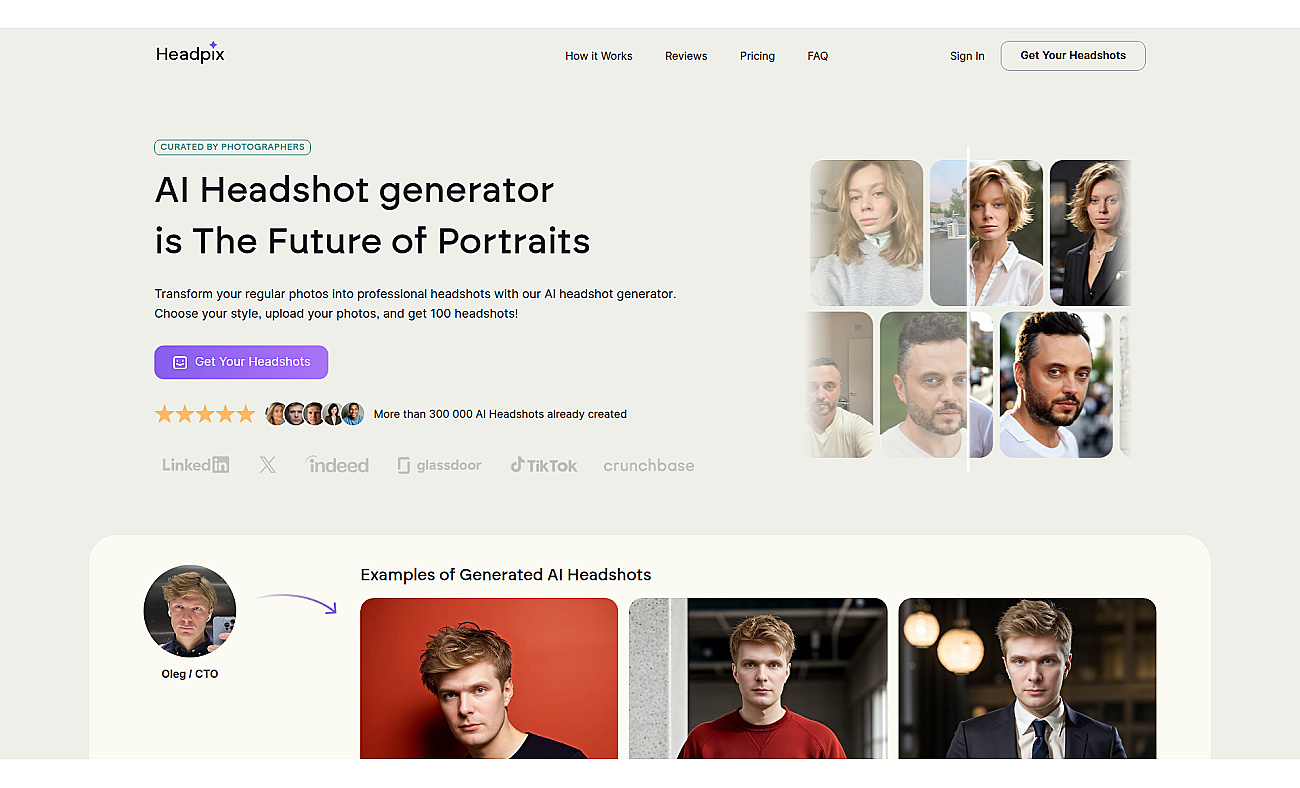 Headpix screenshot
