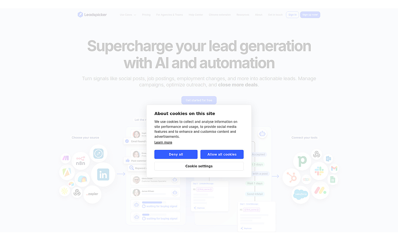 Leadspicker screenshot