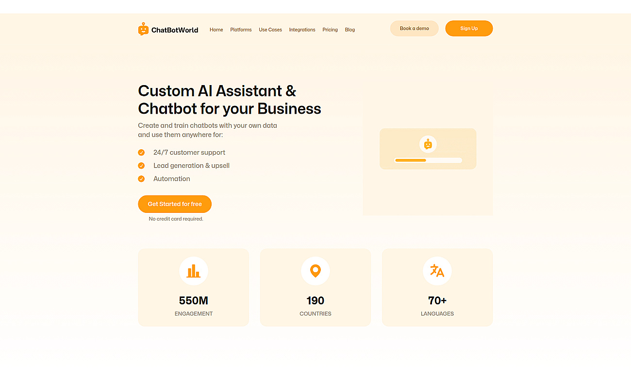 ChatBotWorld screenshot