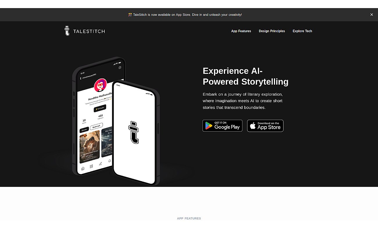 Talestitch screenshot