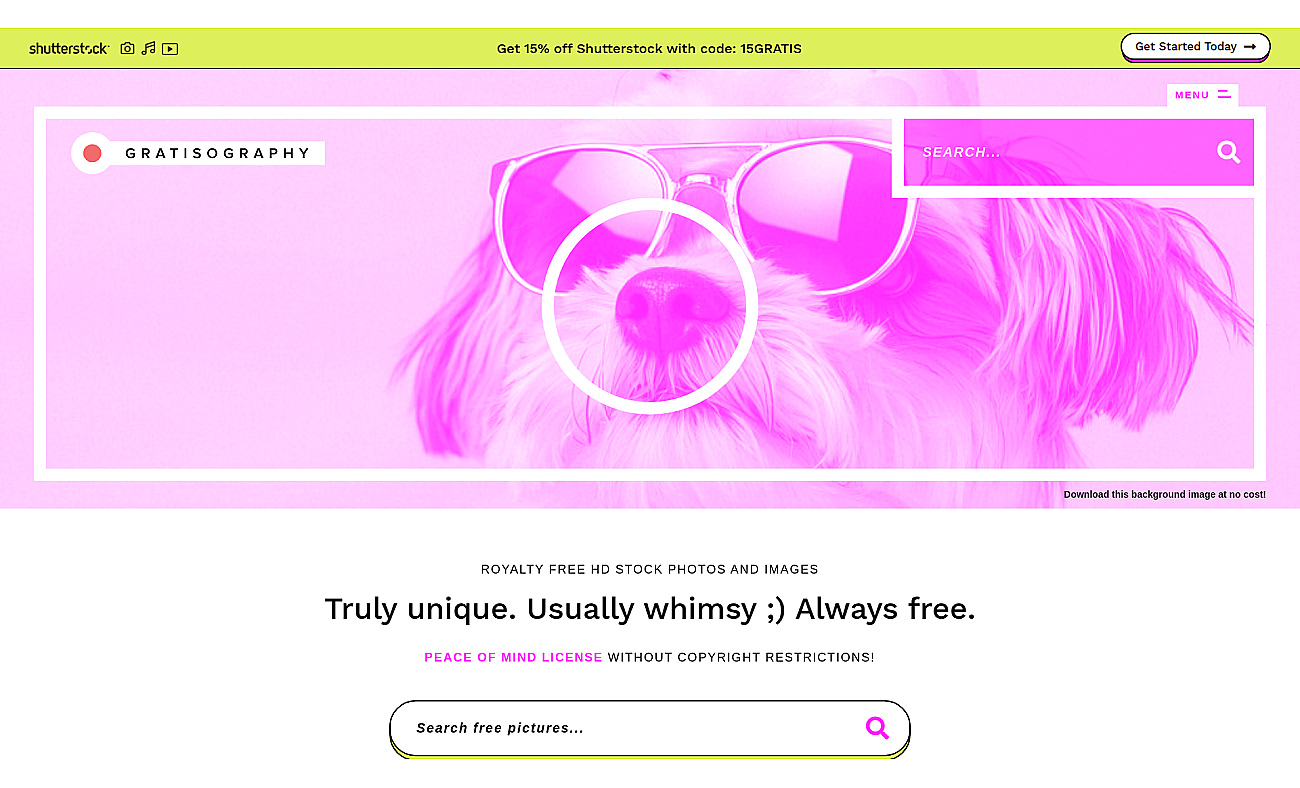 Gratisography screenshot