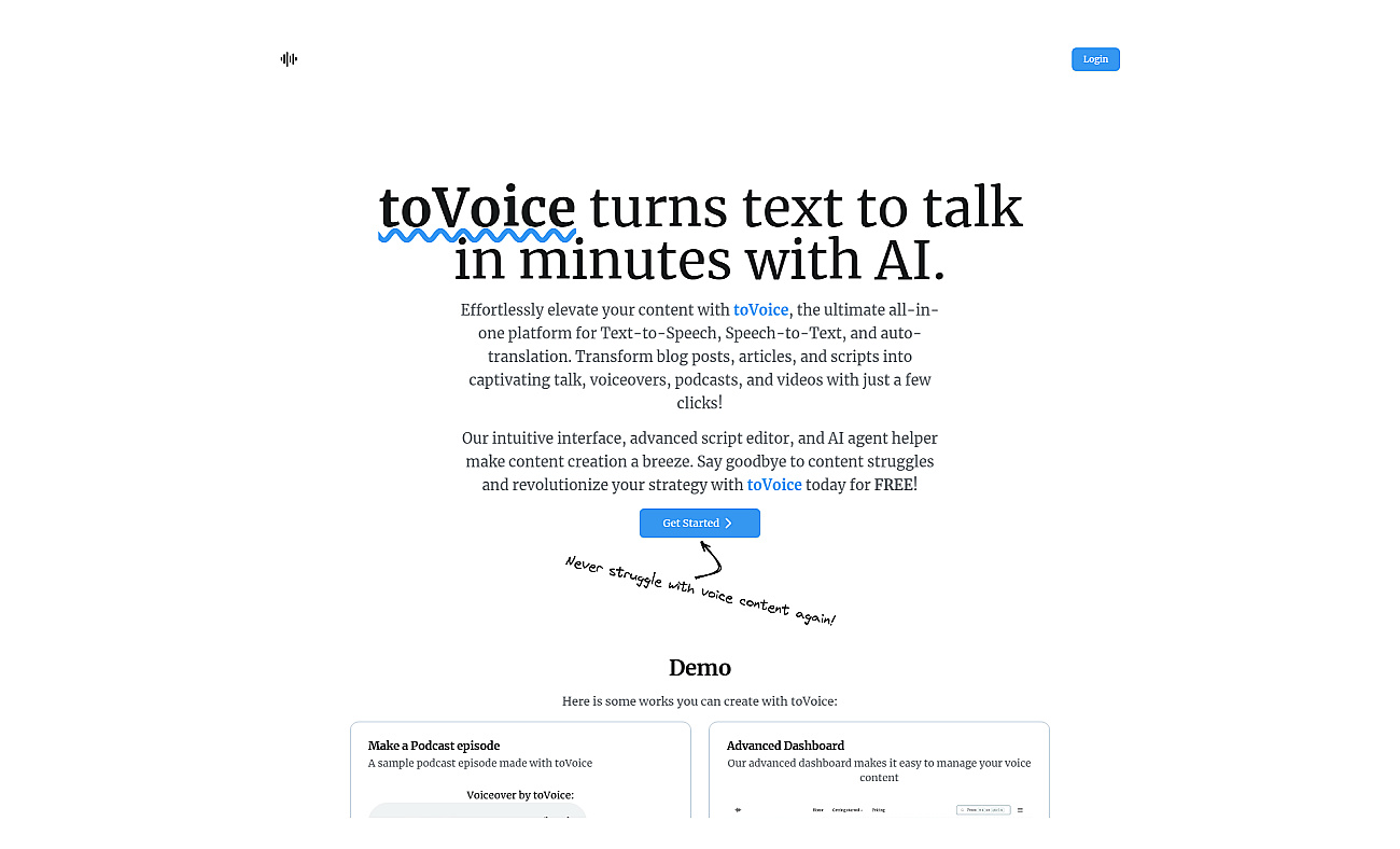toVoice screenshot