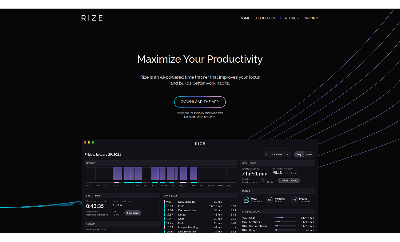 Rize screenshot
