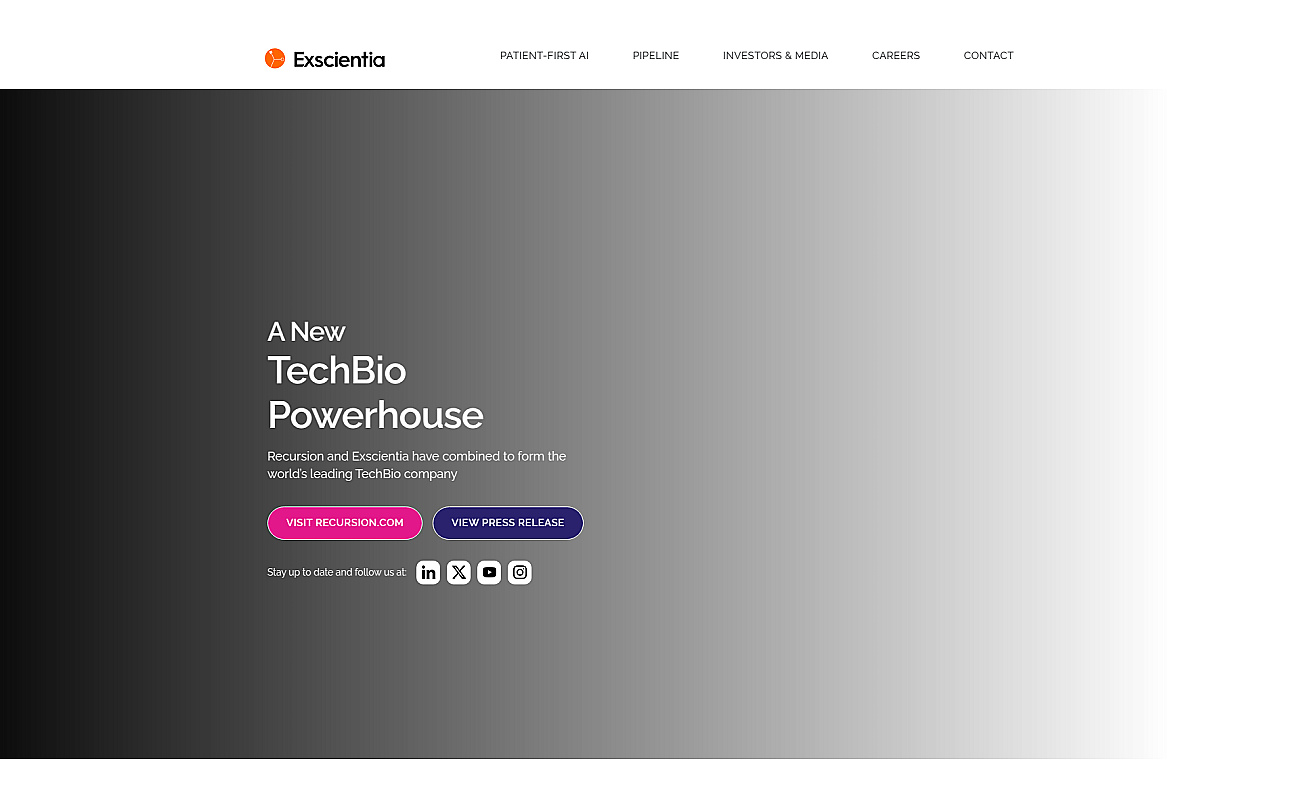 Exscientia screenshot