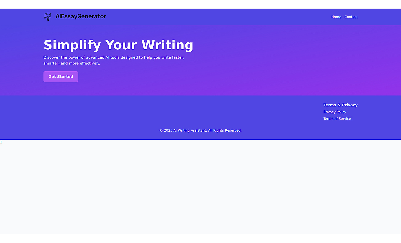 AIEssayGenerator screenshot