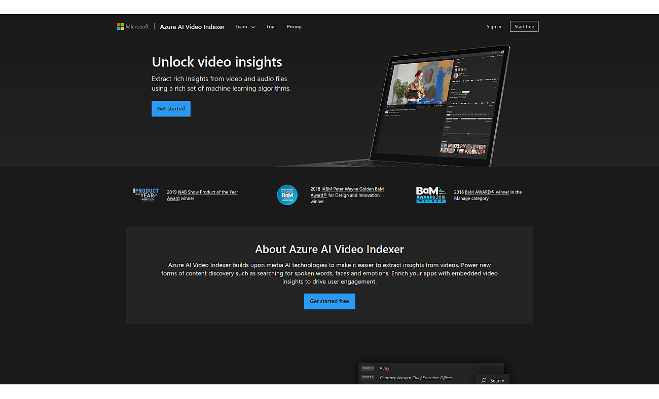 Video AI screenshot